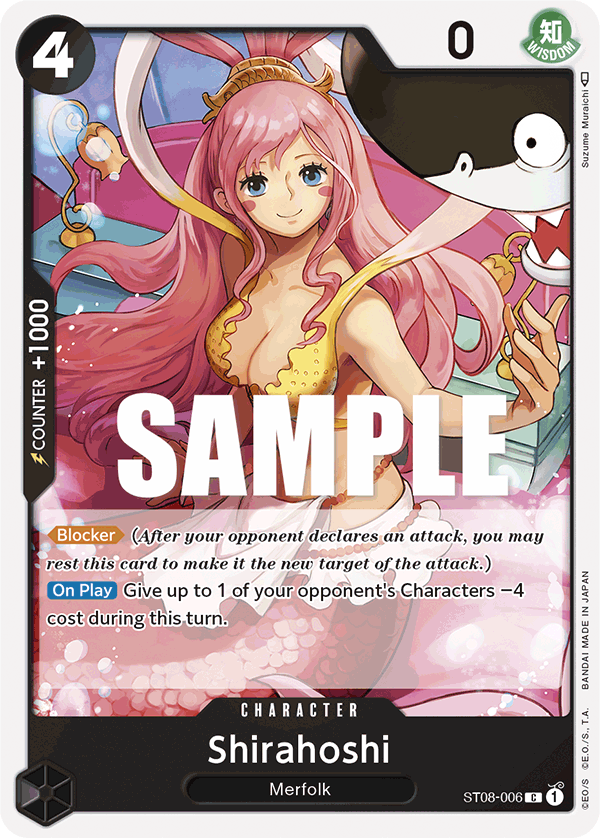 Shirahoshi Monkey D.Luffy Starter Deck - ST-08 One Piece Card Shirahoshi Monkey D.Luffy Starter Deck - ST-08 One Piece Card