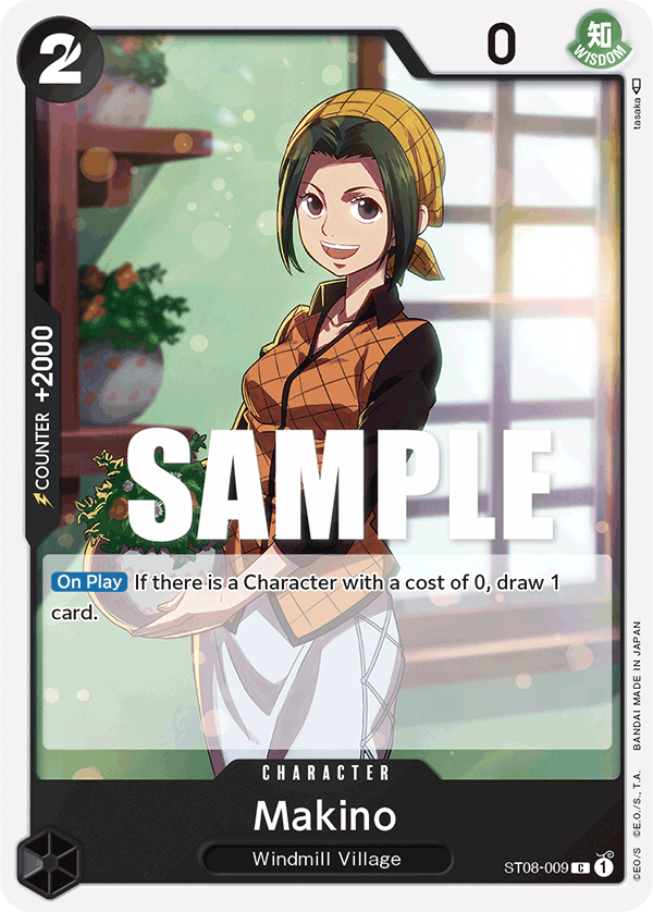 Makino Monkey D.Luffy Starter Deck - ST-08 One Piece Card Makino Monkey D.Luffy Starter Deck - ST-08 One Piece Card