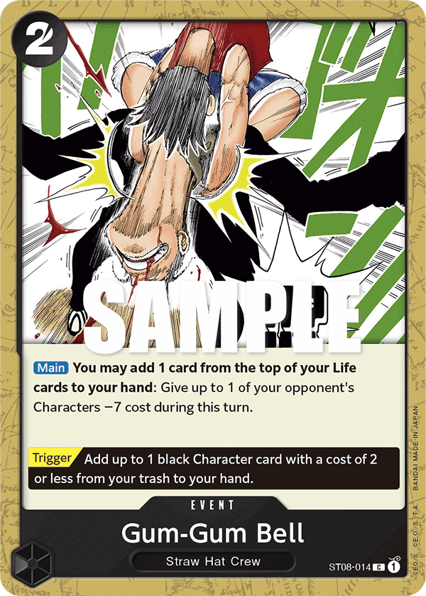 Gum-Gum Bell Monkey D.Luffy Starter Deck - ST-08 One Piece Card Gum-Gum Bell Monkey D.Luffy Starter Deck - ST-08 One Piece Card