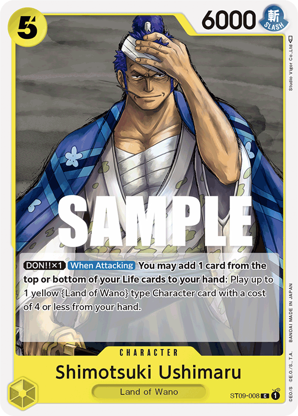 Shimotsuki Ushimaru Yamato Starter Deck - ST-09 One Piece Card Shimotsuki Ushimaru Yamato Starter Deck - ST-09 One Piece Card