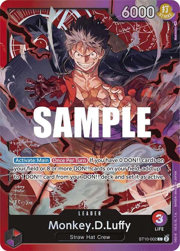 Monkey.D.Luffy The Three Captains Ultra Deck - ST-10 One Piece Card Monkey.D.Luffy The Three Captains Ultra Deck - ST-10 One Piece Card