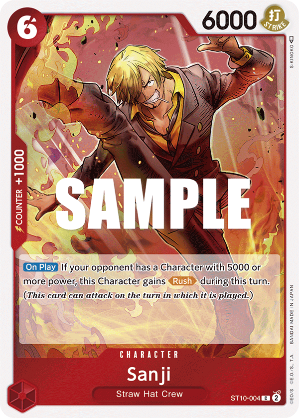 Sanji The Three Captains Ultra Deck - ST-10 One Piece Card Sanji The Three Captains Ultra Deck - ST-10 One Piece Card