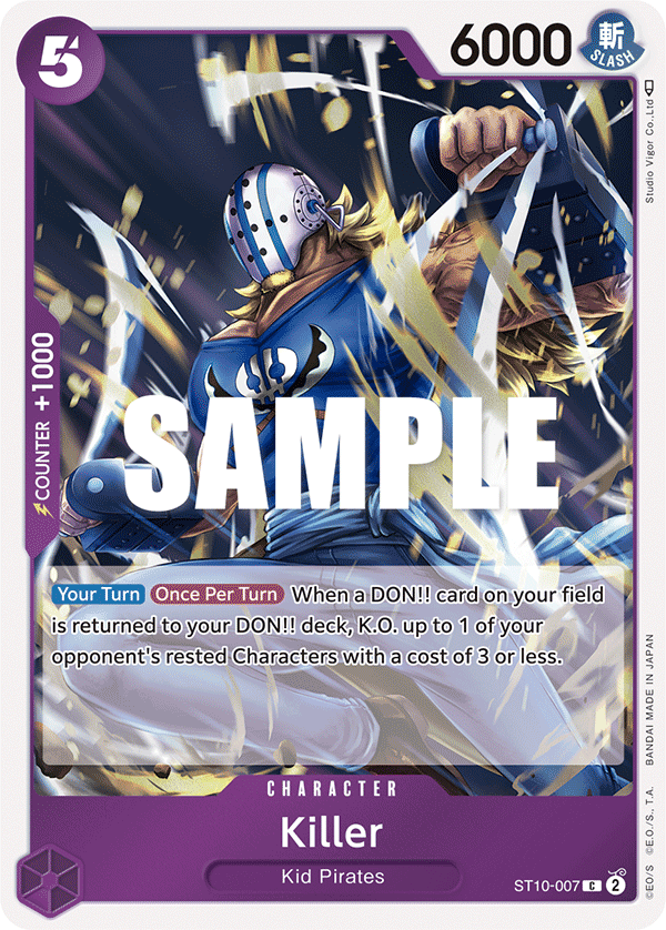 Killer The Three Captains Ultra Deck - ST-10 One Piece Card Killer The Three Captains Ultra Deck - ST-10 One Piece Card