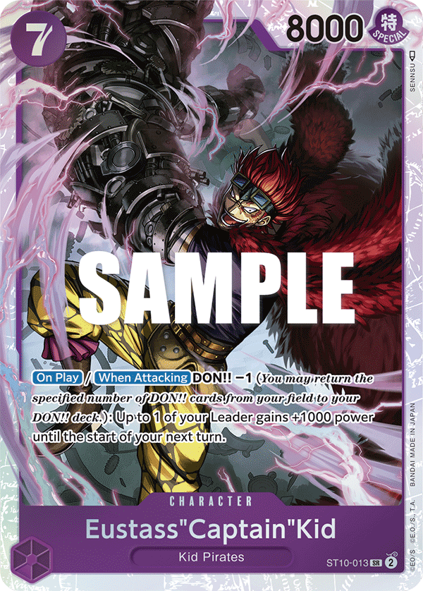 Eustass"Captain"Kid The Three Captains Ultra Deck - ST-10 One Piece Card Eustass"Captain"Kid The Three Captains Ultra Deck - ST-10 One Piece Card