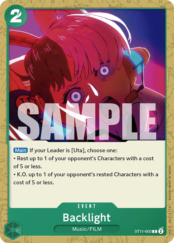 Backlight Uta Starter Deck - ST-11 One Piece Card Backlight Uta Starter Deck - ST-11 One Piece Card
