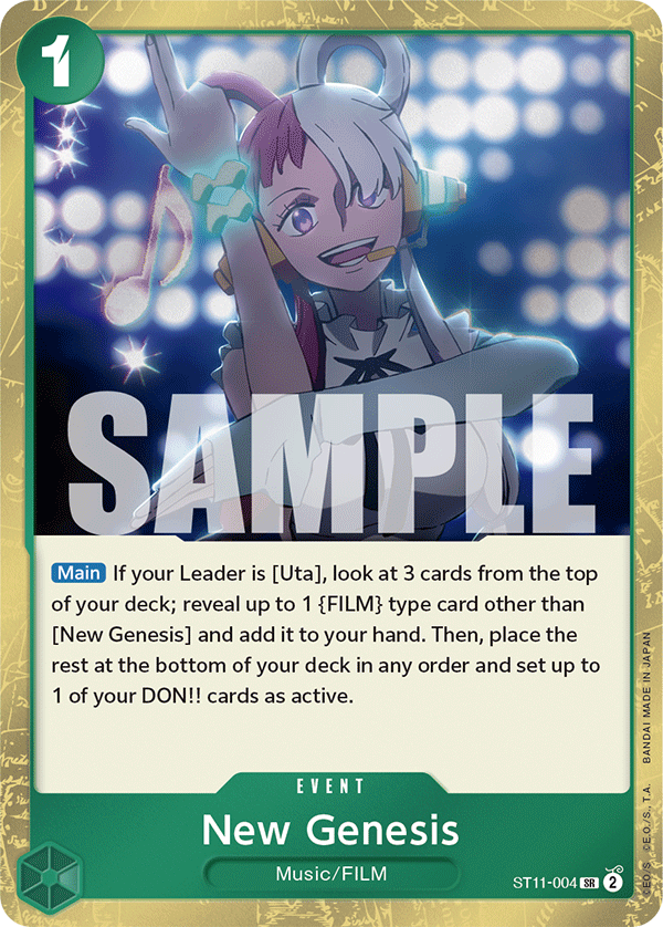 New Genesis Uta Starter Deck - ST-11 One Piece Card New Genesis Uta Starter Deck - ST-11 One Piece Card