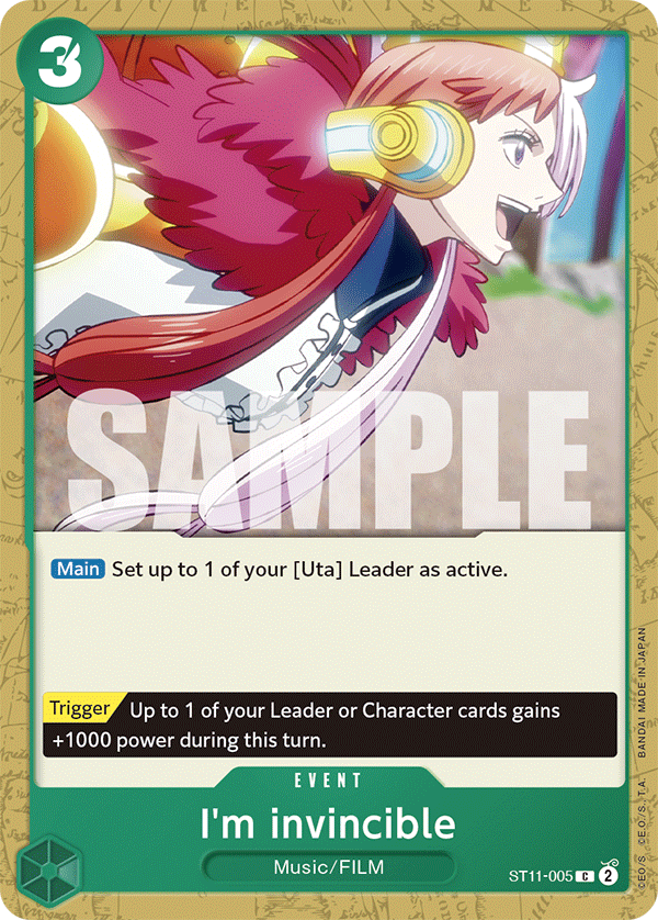 I'm invincible Uta Starter Deck - ST-11 One Piece Card I'm invincible Uta Starter Deck - ST-11 One Piece Card