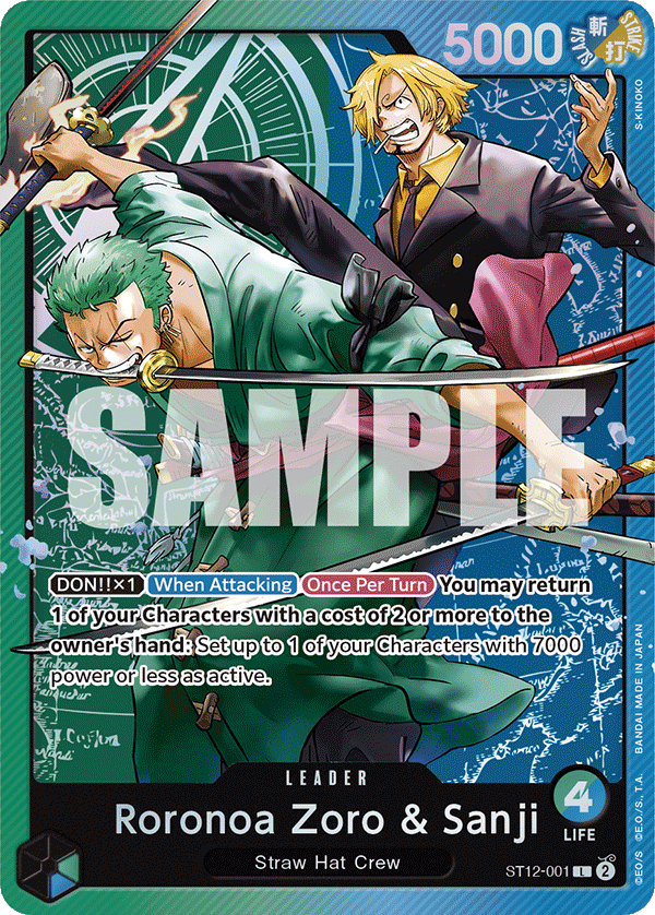 Roronoa Zoro & Sanji Zoro and Sanji Starter Deck - ST-12 One Piece Card Roronoa Zoro & Sanji Zoro and Sanji Starter Deck - ST-12 One Piece Card