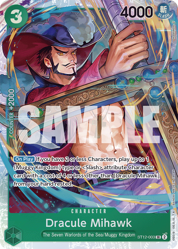 Dracule Mihawk Zoro and Sanji Starter Deck - ST-12 One Piece Card Dracule Mihawk Zoro and Sanji Starter Deck - ST-12 One Piece Card