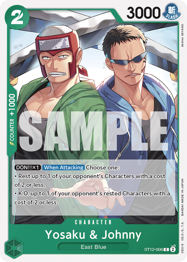 Yosaku & Johnny Zoro and Sanji Starter Deck - ST-12 One Piece Card Yosaku & Johnny Zoro and Sanji Starter Deck - ST-12 One Piece Card