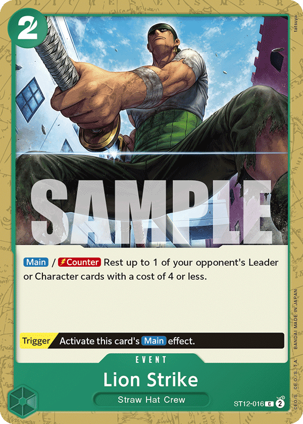 Lion Strike Zoro and Sanji Starter Deck - ST-12 One Piece Card Lion Strike Zoro and Sanji Starter Deck - ST-12 One Piece Card