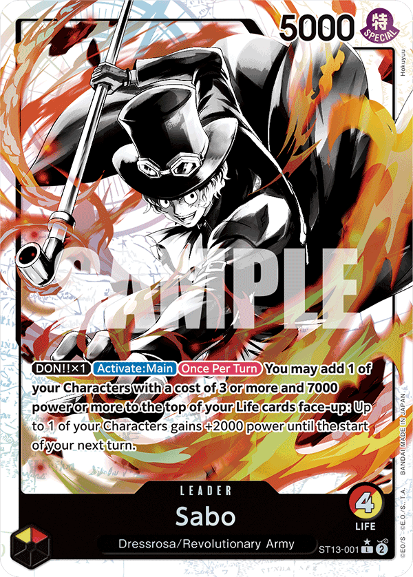 Sabo The Three Brothers Ultra Deck - ST-13 One Piece Card Sabo The Three Brothers Ultra Deck - ST-13 One Piece Card