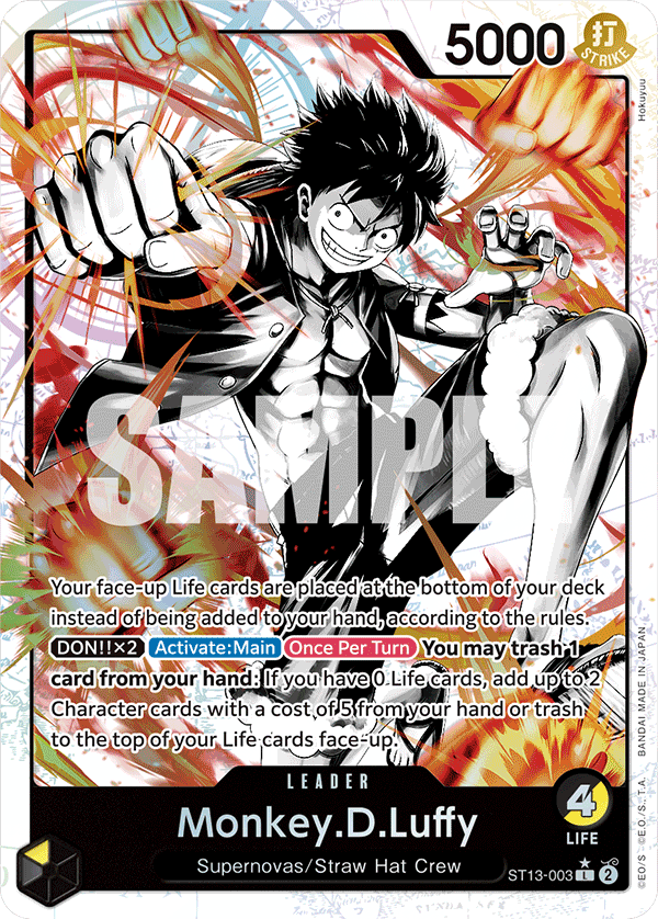 Monkey.D.Luffy The Three Brothers Ultra Deck - ST-13 One Piece Card Monkey.D.Luffy The Three Brothers Ultra Deck - ST-13 One Piece Card
