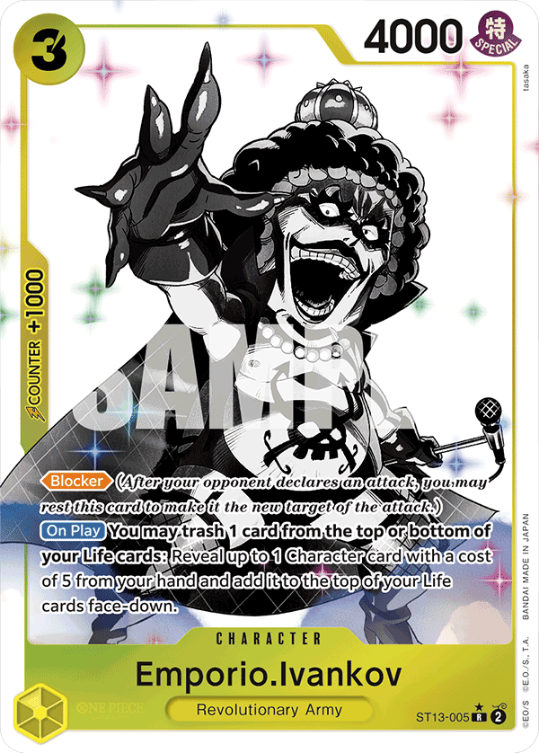 Emporio.Ivankov The Three Brothers Ultra Deck - ST-13 One Piece Card Emporio.Ivankov The Three Brothers Ultra Deck - ST-13 One Piece Card