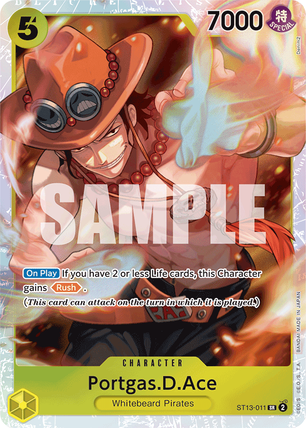 Portgas.D.Ace The Three Brothers Ultra Deck - ST-13 One Piece Card Portgas.D.Ace The Three Brothers Ultra Deck - ST-13 One Piece Card