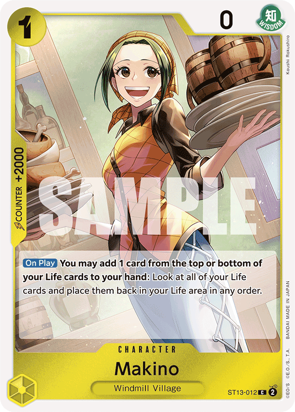 Makino The Three Brothers Ultra Deck - ST-13 One Piece Card Makino The Three Brothers Ultra Deck - ST-13 One Piece Card
