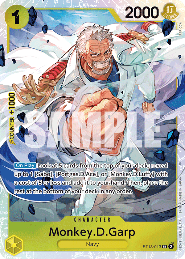Monkey.D.Garp The Three Brothers Ultra Deck - ST-13 One Piece Card Monkey.D.Garp The Three Brothers Ultra Deck - ST-13 One Piece Card