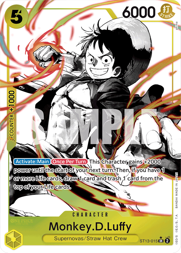 Monkey.D.Luffy The Three Brothers Ultra Deck - ST-13 One Piece Card Monkey.D.Luffy The Three Brothers Ultra Deck - ST-13 One Piece Card