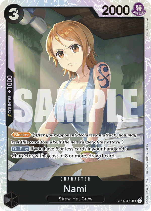Nami 3D2Y Starter Deck - ST-14 One Piece Card Nami 3D2Y Starter Deck - ST-14 One Piece Card