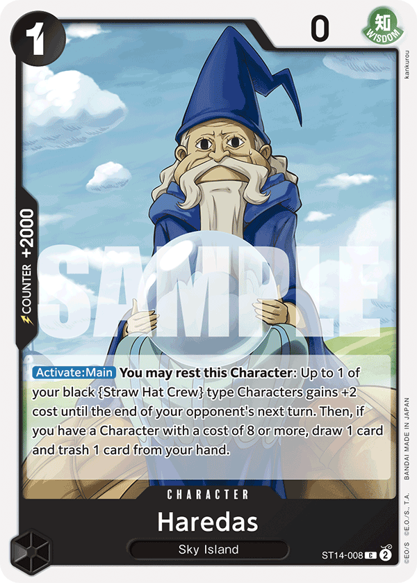 Haredas 3D2Y Starter Deck - ST-14 One Piece Card Haredas 3D2Y Starter Deck - ST-14 One Piece Card