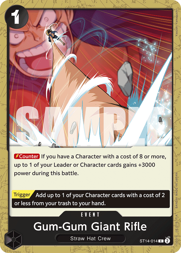 Gum-Gum Giant Rifle 3D2Y Starter Deck - ST-14 One Piece Card Gum-Gum Giant Rifle 3D2Y Starter Deck - ST-14 One Piece Card
