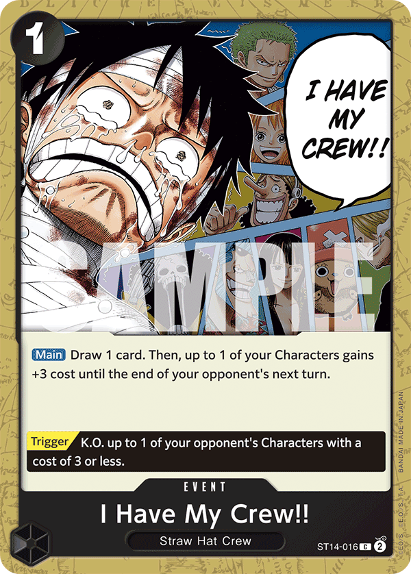 I Have My Crew!! 3D2Y Starter Deck - ST-14 One Piece Card I Have My Crew!! 3D2Y Starter Deck - ST-14 One Piece Card