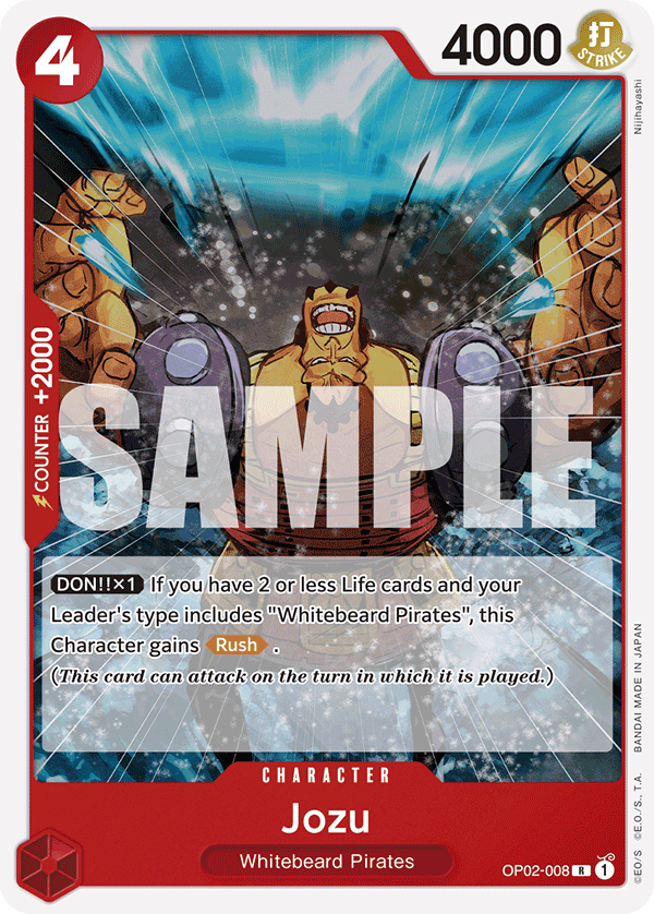 Jozu Red Edward Newgate Starter Deck - ST-15 One Piece Card Jozu Red Edward Newgate Starter Deck - ST-15 One Piece Card