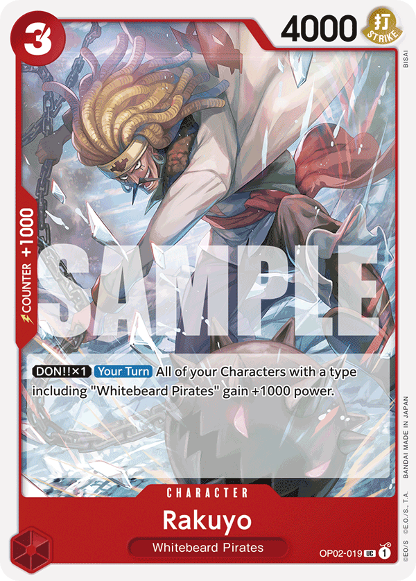 Rakuyo Red Edward Newgate Starter Deck - ST-15 One Piece Card Rakuyo Red Edward Newgate Starter Deck - ST-15 One Piece Card