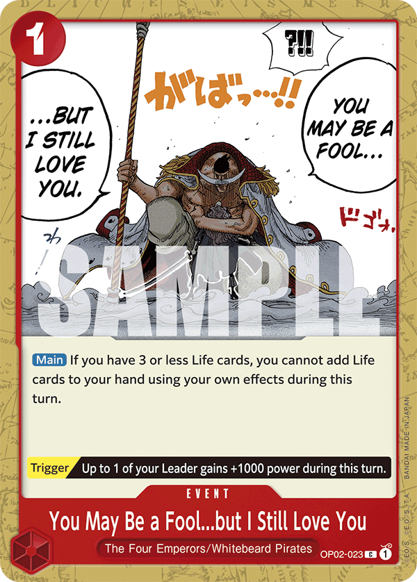 You May Be a Fool...but I Still Love You Red Edward Newgate Starter Deck - ST-15 One Piece Card You May Be a Fool...but I Still Love You Red Edward Newgate Starter Deck - ST-15 One Piece Card