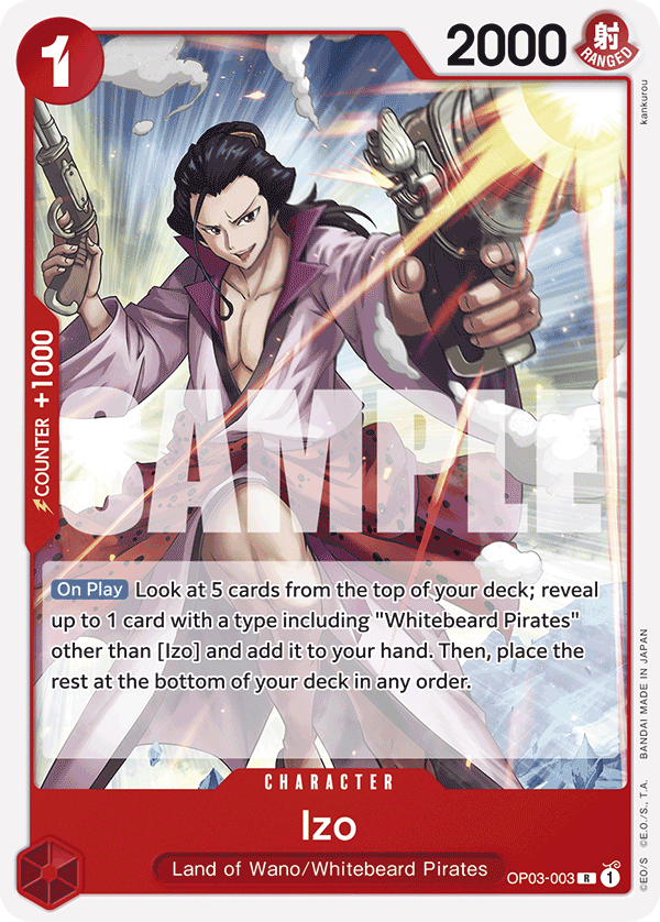 Izo Red Edward Newgate Starter Deck - ST-15 One Piece Card Izo Red Edward Newgate Starter Deck - ST-15 One Piece Card
