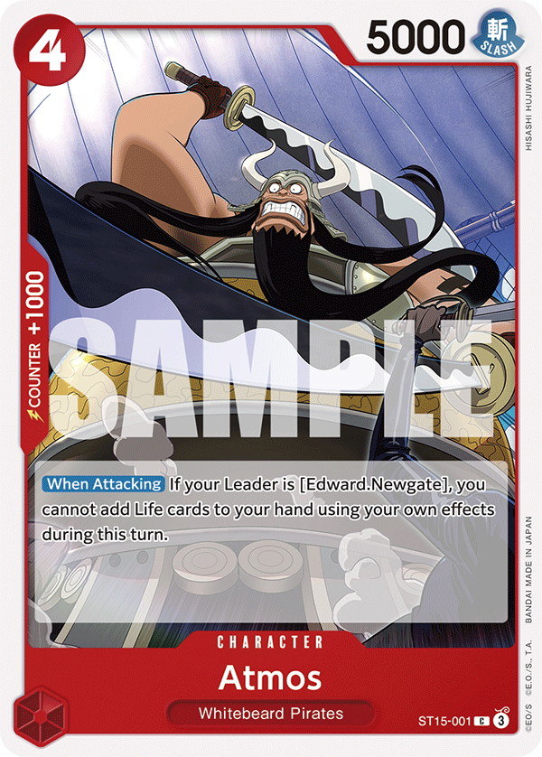 Atmos Red Edward Newgate Starter Deck - ST-15 One Piece Card Atmos Red Edward Newgate Starter Deck - ST-15 One Piece Card