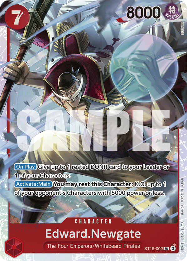 Edward.Newgate Red Edward Newgate Starter Deck - ST-15 One Piece Card Edward.Newgate Red Edward Newgate Starter Deck - ST-15 One Piece Card