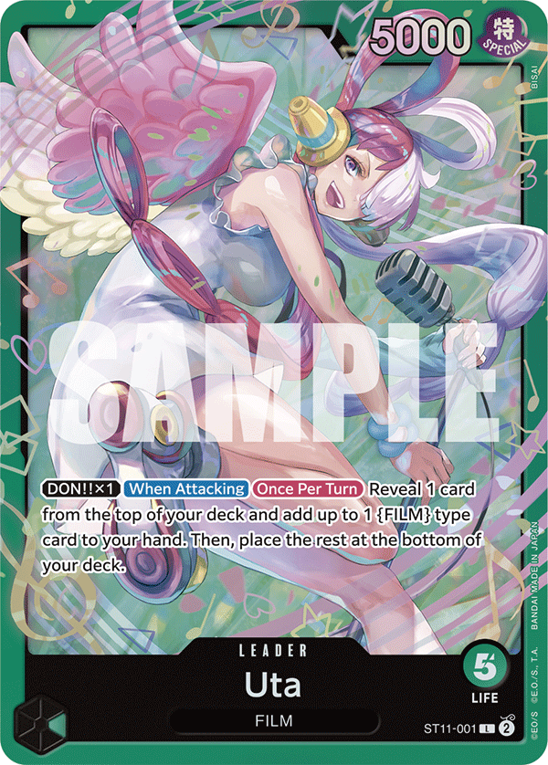 Uta Green Uta Starter Deck - ST-16 One Piece Card Uta Green Uta Starter Deck - ST-16 One Piece Card