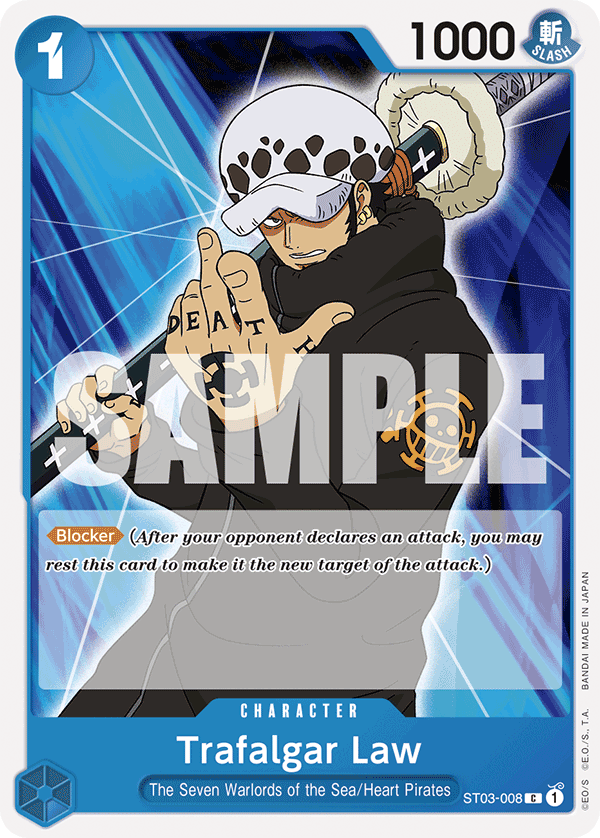 Trafalgar Law Blue Donquixote Doflamingo Starter Deck - ST-17 One Piece Card Trafalgar Law Blue Donquixote Doflamingo Starter Deck - ST-17 One Piece Card