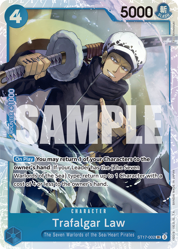 Trafalgar Law Blue Donquixote Doflamingo Starter Deck - ST-17 One Piece Card Trafalgar Law Blue Donquixote Doflamingo Starter Deck - ST-17 One Piece Card