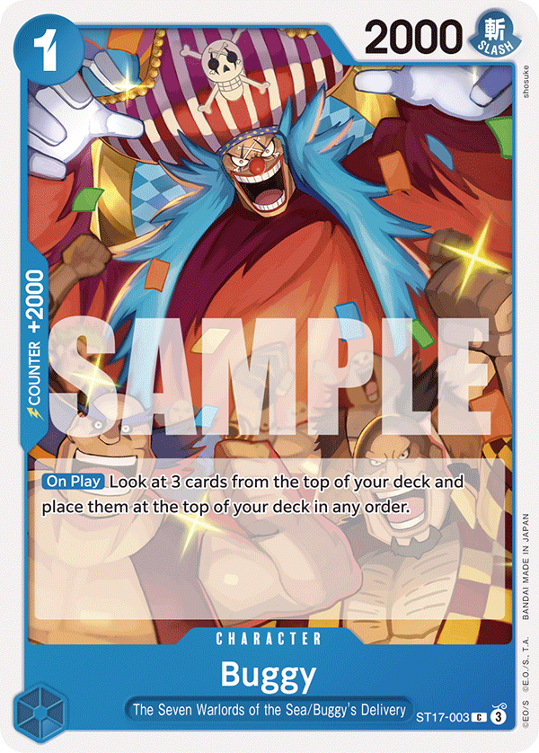 Buggy Blue Donquixote Doflamingo Starter Deck - ST-17 One Piece Card Buggy Blue Donquixote Doflamingo Starter Deck - ST-17 One Piece Card
