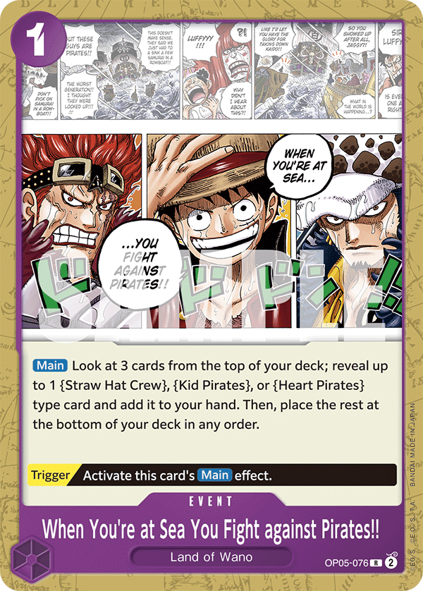 When You're at Sea You Fight against Pirates!! Purple Monkey D.Luffy Starter Deck - ST-18 One Piece Card When You're at Sea You Fight against Pirates!! Purple Monkey D.Luffy Starter Deck - ST-18 One Piece Card
