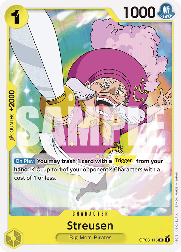 Streusen Yellow Charlotte Katakuri Starter Deck - ST-20 One Piece Card Streusen Yellow Charlotte Katakuri Starter Deck - ST-20 One Piece Card