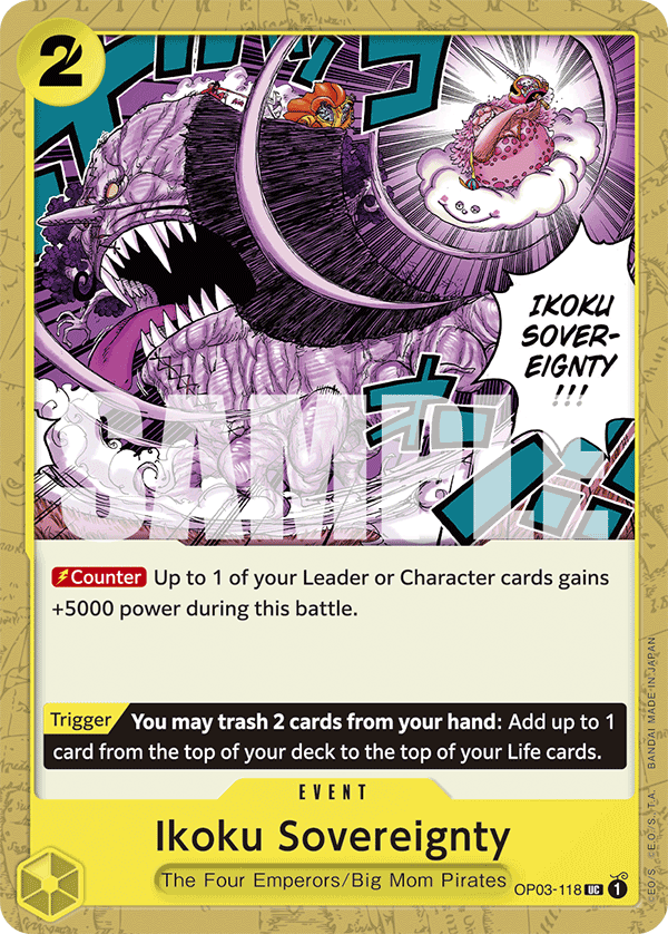 Ikoku Sovereignty Yellow Charlotte Katakuri Starter Deck - ST-20 One Piece Card Ikoku Sovereignty Yellow Charlotte Katakuri Starter Deck - ST-20 One Piece Card