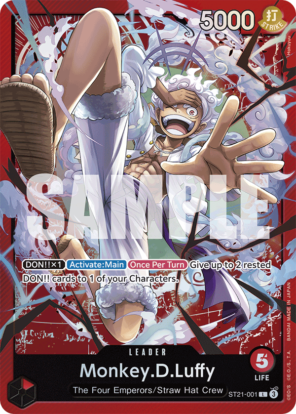 Monkey.D.Luffy EX Gear 5 Starter Deck - ST-21 One Piece Card Monkey.D.Luffy EX Gear 5 Starter Deck - ST-21 One Piece Card