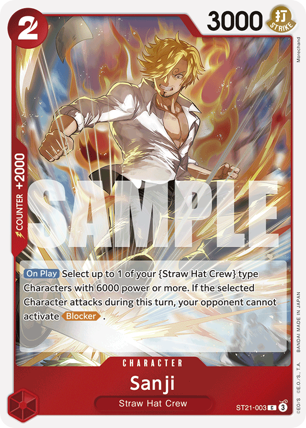 Sanji EX Gear 5 Starter Deck - ST-21 One Piece Card Sanji EX Gear 5 Starter Deck - ST-21 One Piece Card