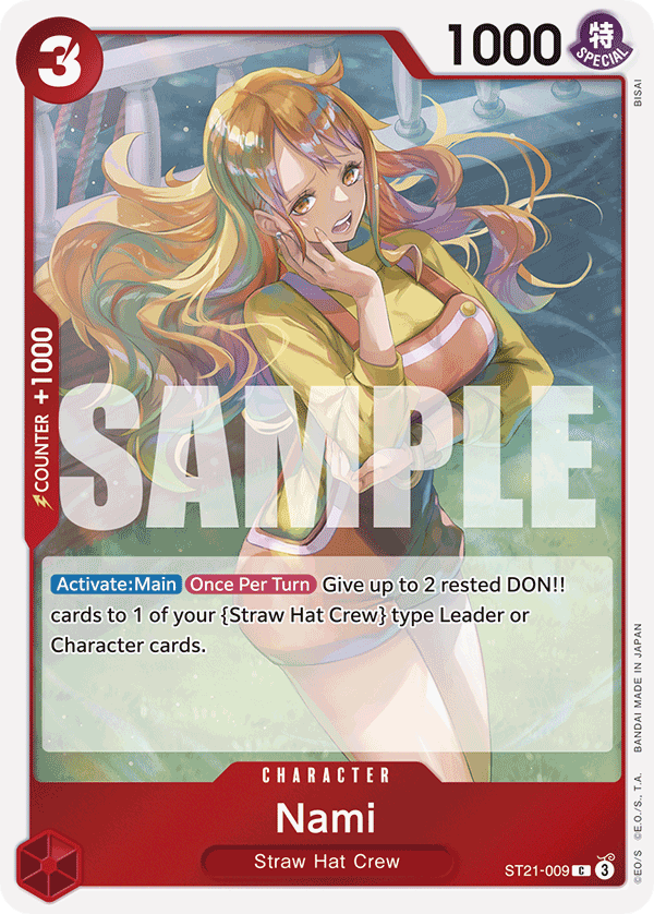 Nami EX Gear 5 Starter Deck - ST-21 One Piece Card Nami EX Gear 5 Starter Deck - ST-21 One Piece Card