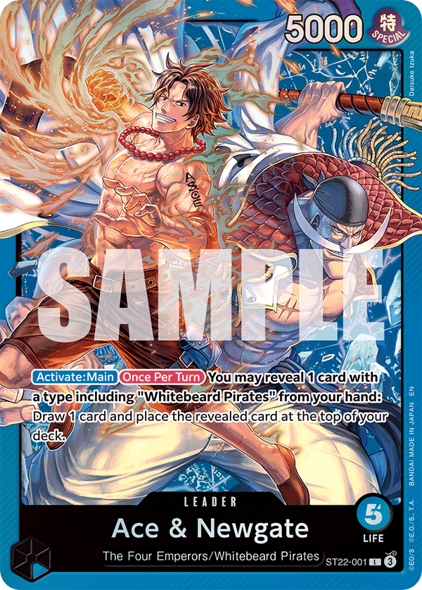 Ace & Newgate Ace and Newgate Starter Deck - ST-22 One Piece Card Ace & Newgate Ace and Newgate Starter Deck - ST-22 One Piece Card