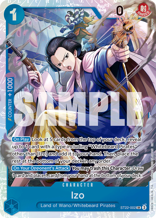 Izo Ace and Newgate Starter Deck - ST-22 One Piece Card Izo Ace and Newgate Starter Deck - ST-22 One Piece Card