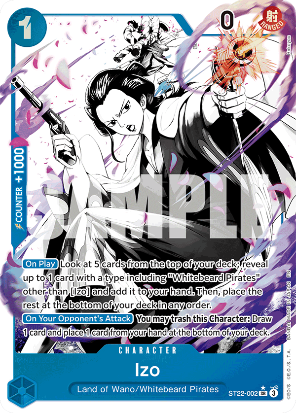 Izo Ace and Newgate Starter Deck - ST-22 One Piece Card Izo Ace and Newgate Starter Deck - ST-22 One Piece Card