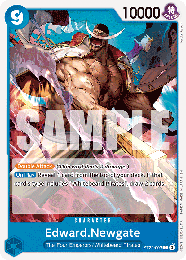 Edward.Newgate Ace and Newgate Starter Deck - ST-22 One Piece Card Edward.Newgate Ace and Newgate Starter Deck - ST-22 One Piece Card