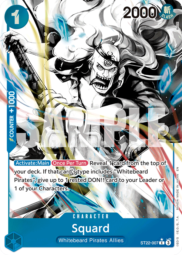 Squard Ace and Newgate Starter Deck - ST-22 One Piece Card Squard Ace and Newgate Starter Deck - ST-22 One Piece Card