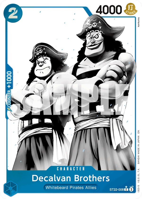 Decalvan Brothers Ace and Newgate Starter Deck - ST-22 One Piece Card Decalvan Brothers Ace and Newgate Starter Deck - ST-22 One Piece Card