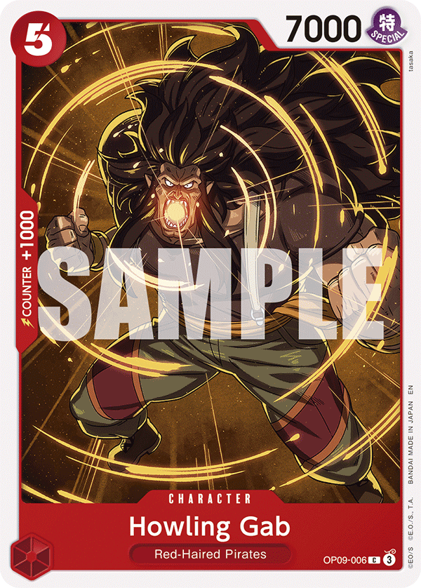 Howling Gab Red Shanks Starter Deck - ST-23 One Piece Card Howling Gab Red Shanks Starter Deck - ST-23 One Piece Card
