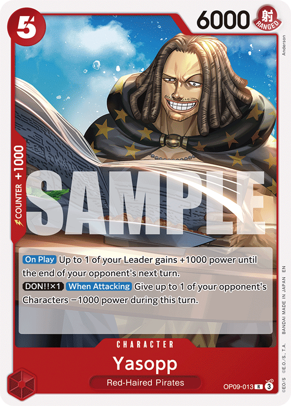 Yasopp Red Shanks Starter Deck - ST-23 One Piece Card Yasopp Red Shanks Starter Deck - ST-23 One Piece Card